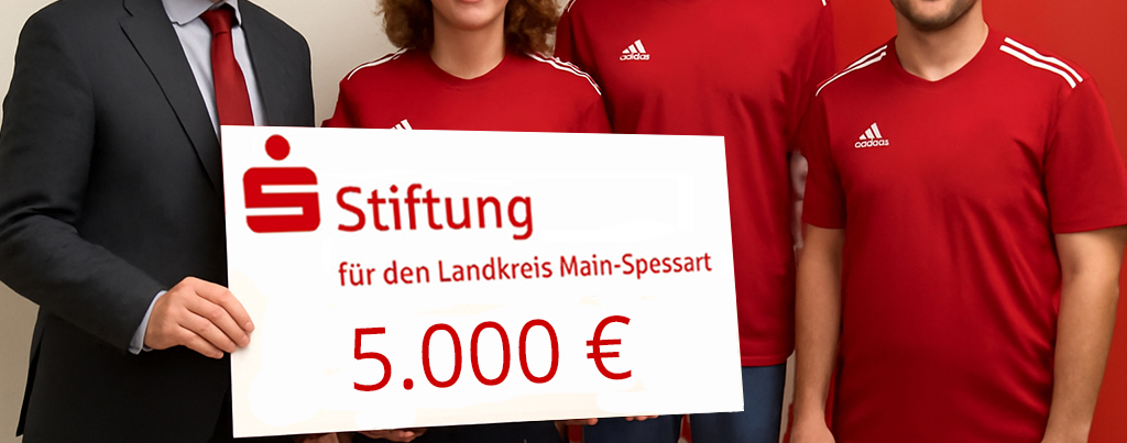 Die Sparkasse unterstützt unser Projekt Kunstrasen